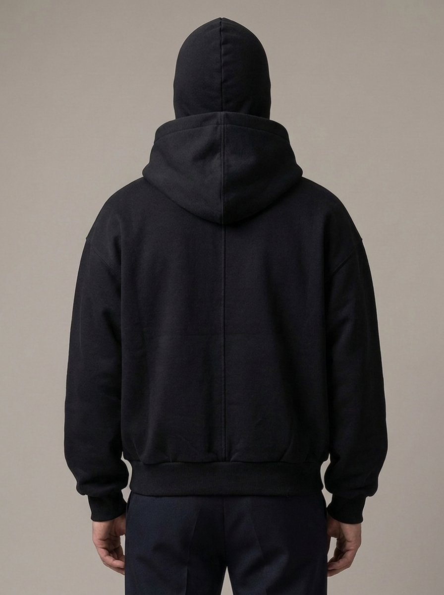 Zipped Hoodie with Built-In Balaclava